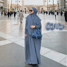 Load image into Gallery viewer, Zinna Abaya + Free Tie Back Instant Khimar