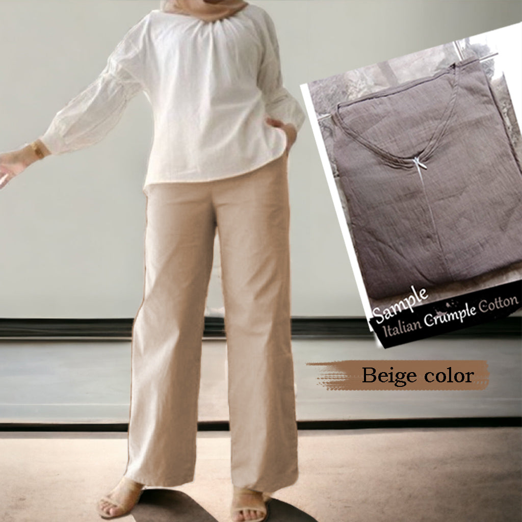 Hei Cotton Loose Pants