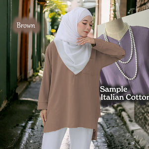 QQ Long Short COTTON Blouse