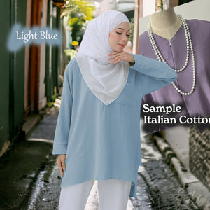 QQ Long Short COTTON Blouse