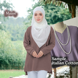 QQ Long Short COTTON Blouse