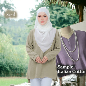 QQ Long Short COTTON Blouse