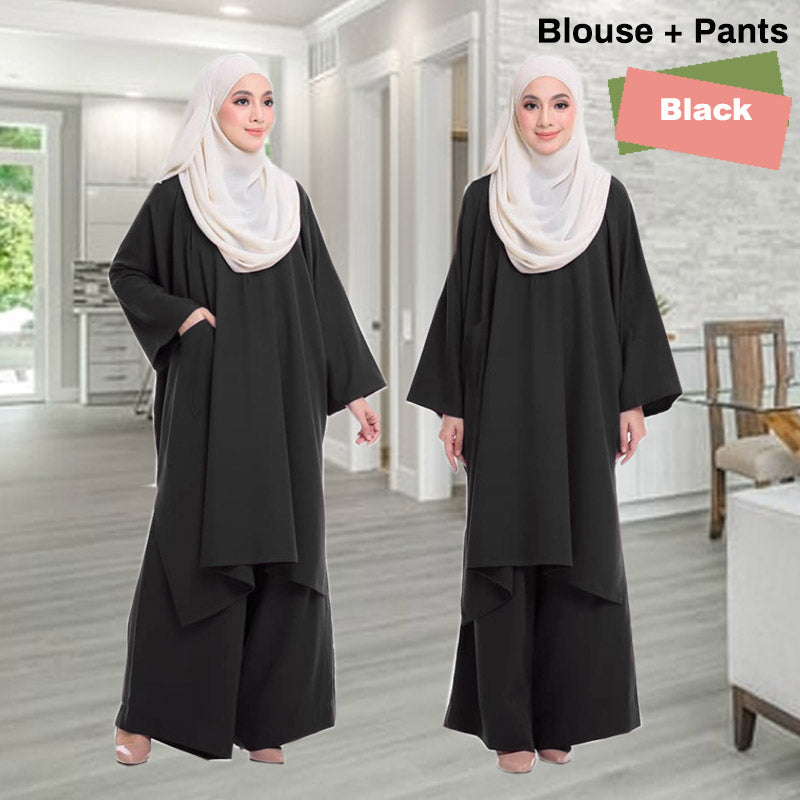 Zavia Kaftan Tunic Loose Pants Set