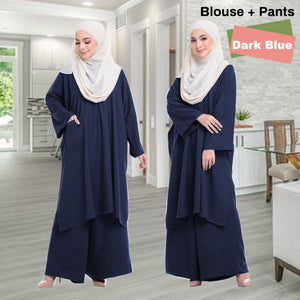 Zavia Kaftan Tunic Loose Pants Set