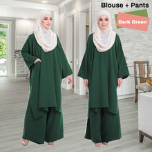 Load image into Gallery viewer, Zavia Kaftan Tunic Loose Pants Set
