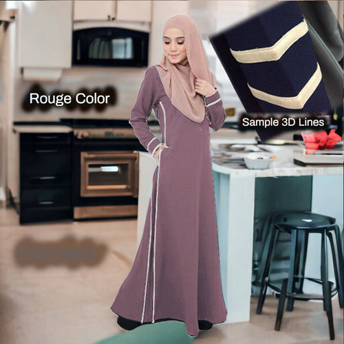 Niesha Flowy Jubah A