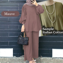 Load image into Gallery viewer, Uno Cotton Loose Pants Set Set B