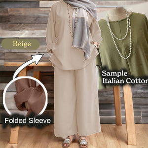 Namila Cotton Loose Pants Set B