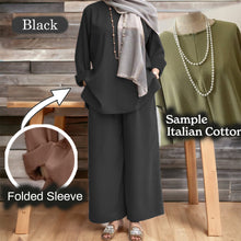 Load image into Gallery viewer, Namila Cotton Loose Pants Set A