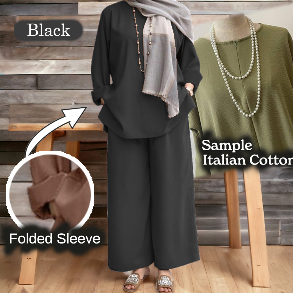 Namila Cotton Loose Pants Set A
