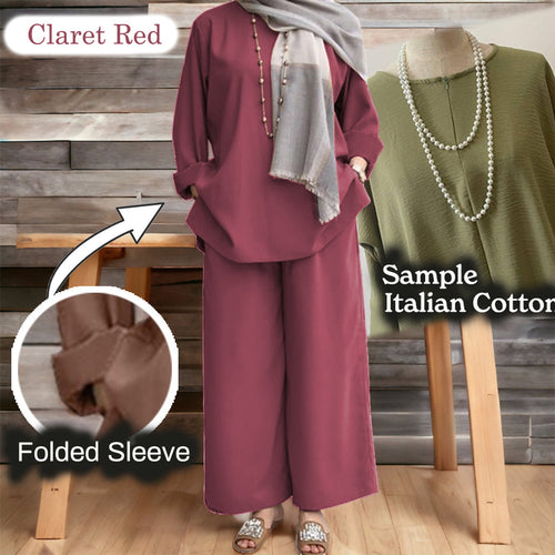 Namila Cotton Loose Pants Set B