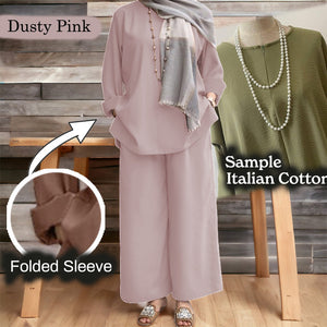 Namila Cotton Loose Pants Set A