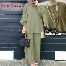 Load image into Gallery viewer, Uno Cotton Loose Pants Set A