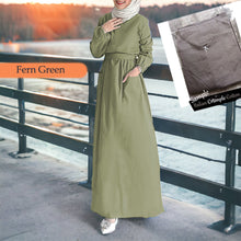 Load image into Gallery viewer, Xixili Back Zip COTTON Jubah
