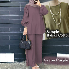 Load image into Gallery viewer, Uno Cotton Loose Pants Set A