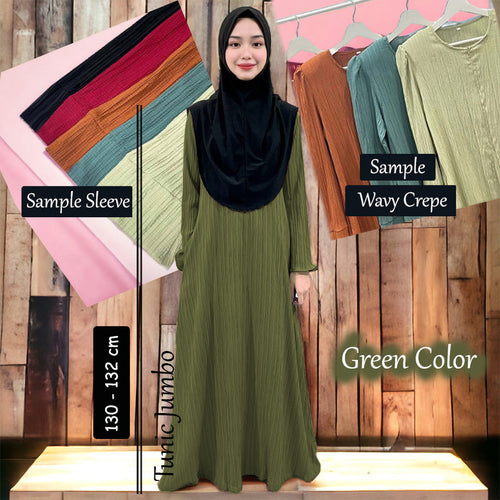 Phapa Wavy Crepe Tunic Jumbo