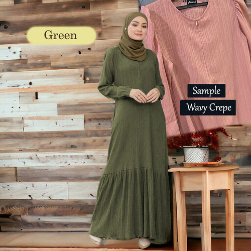 Qasiba Wavy Jubah - Beli 2 @ RM 100