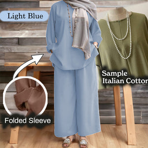 Namila Cotton Loose Pants Set A