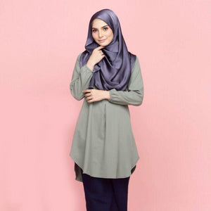 Munirah Pocket Long Blouse - HannahSG
