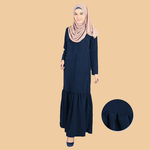 Djamila Pocket Flowy Ruffle Jubah - HannahSG