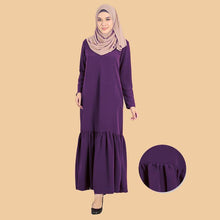 Load image into Gallery viewer, Djamila Pocket Flowy Ruffle Jubah - HannahSG