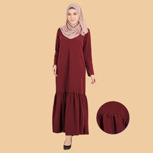 Load image into Gallery viewer, Djamila Pocket Flowy Ruffle Jubah - HannahSG