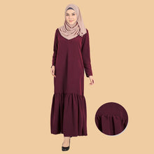 Load image into Gallery viewer, Djamila Pocket Flowy Ruffle Jubah - HannahSG