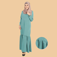 Load image into Gallery viewer, Djamila Pocket Flowy Ruffle Jubah - HannahSG