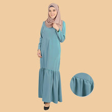 Load image into Gallery viewer, Djamila Pocket Flowy Ruffle Jubah - HannahSG