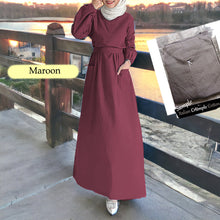 Load image into Gallery viewer, Xixili Back Zip COTTON Jubah