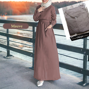 Xixili Back Zip COTTON Jubah