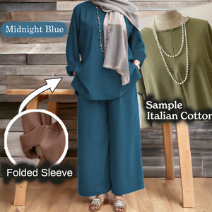 Namila Cotton Loose Pants Set A