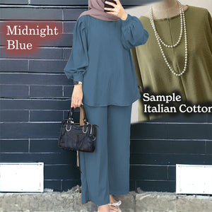 Uno Cotton Loose Pants Set A