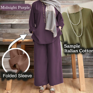 Namila Cotton Loose Pants Set A