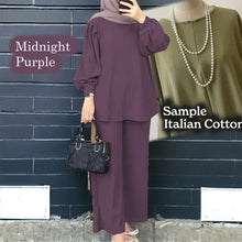 Load image into Gallery viewer, Uno Cotton Loose Pants Set Set B