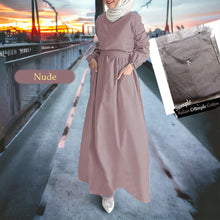 Load image into Gallery viewer, Xixili Back Zip COTTON Jubah