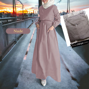 Xixili Back Zip COTTON Jubah