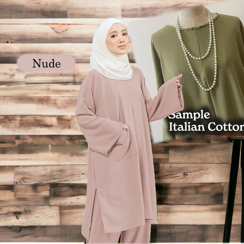 Omema Cotton Kaftan Tunic Loose Pants