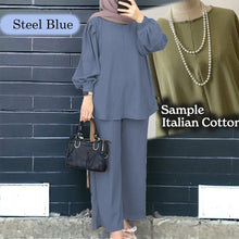 Load image into Gallery viewer, Uno Cotton Loose Pants Set Set B